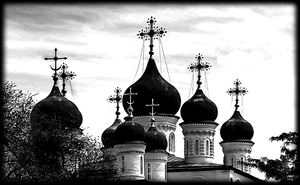 Православный храм - картинки для гравировки